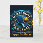 ピックルボール友達の誕生日おめでとう! カード (黄色い花)