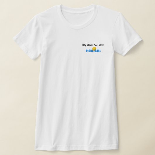 ピックルボール好きのための高品質Tシャツ Tシャツ (レイダウン)