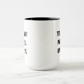 ピックルボール対戦相手の涙の面白いタイポグラフィー マグカップ (中央)