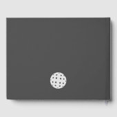 ピックルボール愛好家のブライズシャワー　ブラック＆ホワイト ゲストブック (裏面)