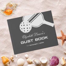 ピックルボール愛好家のブライズシャワー　ブラック＆ホワイト