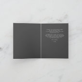 ピックルボール愛好家のブライズシャワー　ブラック＆ホワイト サンキューカード (内部)