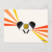 ピックルボール誕生日パーティーレトロヴィンテージプレーヤー ポストカード (裏面)