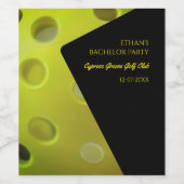 ピックルボール誕生日パーティー バチェラーパーティー スポーツ ワインラベル (シングルラベル)