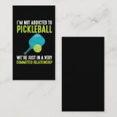 ピックルボール選手のスポーツアスリートユーモアに溺れる 名刺 (正面/裏面)