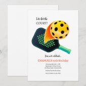 ピックルボール ご招待 招待状 (正面/裏面)