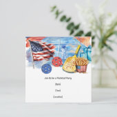 ピックルボール アメリカンテーマ 7月4日 招待状 (スタンド正面)