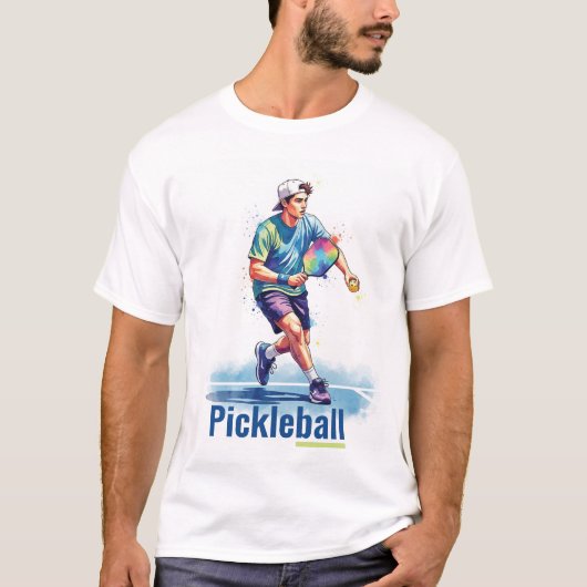 ピックルボール イラスト Tシャツ (正面)