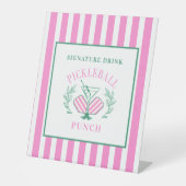 ピックルボール カクテル クラブ | シグネチャードリンク 台座サイン (正面)