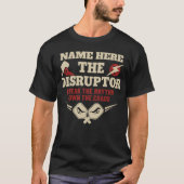 ピックルボール カスタムネーム THE DISRUPTOR Tシャツ (正面)