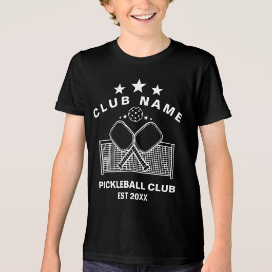ピックルボール クラブ名 名入れ トライブレンドTシャツ (正面)