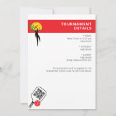 ピックルボール クラブ 会社 選手権 週末 イベント 招待状 (裏面)