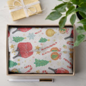 ピックルボール クリスマス包装紙 薄葉紙 (ギフト)