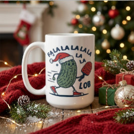 ピックルボール クリスマス コーヒーマグカップ