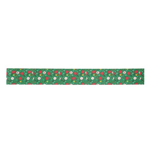 ピックルボール クリスマス サテンリボン (正面)