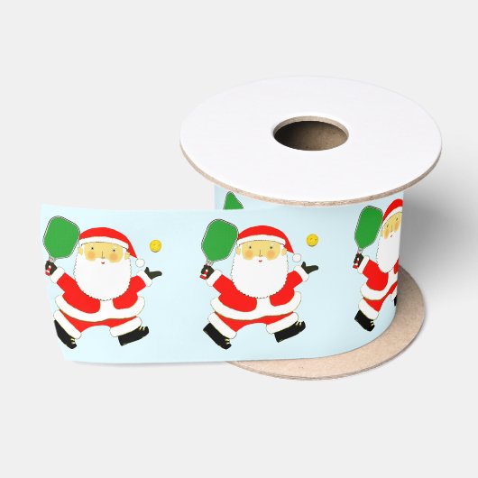 ピックルボール クリスマス サテンリボン (リール)