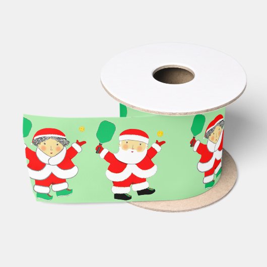 ピックルボール クリスマス サテンリボン (リール)