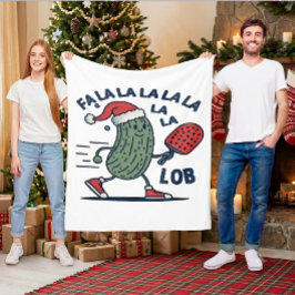 ピックルボール クリスマス フリースブランケット