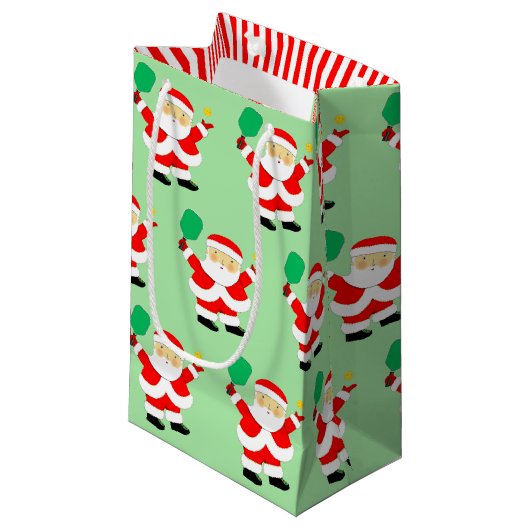 ピックルボール クリスマス 小型 ギフトバッグ (正面アングル)