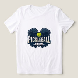 ピックルボール・クルーTシャツ - ヴィンテージ・ピックルボールチーム・バッジ トライブレンドTシャツ