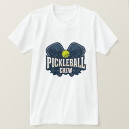 ピックルボール・クルーTシャツ - ヴィンテージ・ピックルボールチーム・バッジ Tシャツ