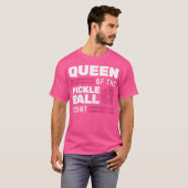 ピックルボール・コートの女王 Tシャツ (正面フル)