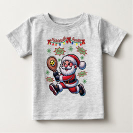 ピックルボール サンタクロース クリスマス ベビーTシャツ