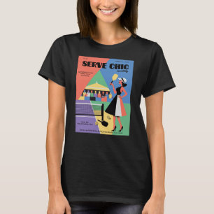 ピックルボール サーブ シック ファッション ポスター Tシャツ