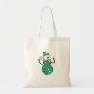 ピックルボール スノーマン 楽しい クリスマス Xmas トートバッグ
