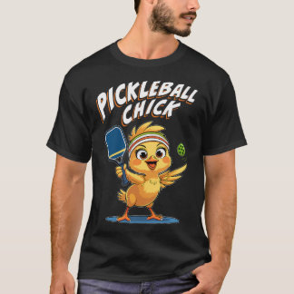 ピックルボール チック - 女性のための面白いかわいいプレイヤー Tシャツ