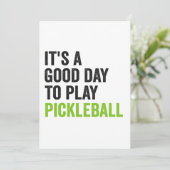 ピックルボール・ディンキングスポーツをプレイするのに最適な日 招待状 (スタンド正面)