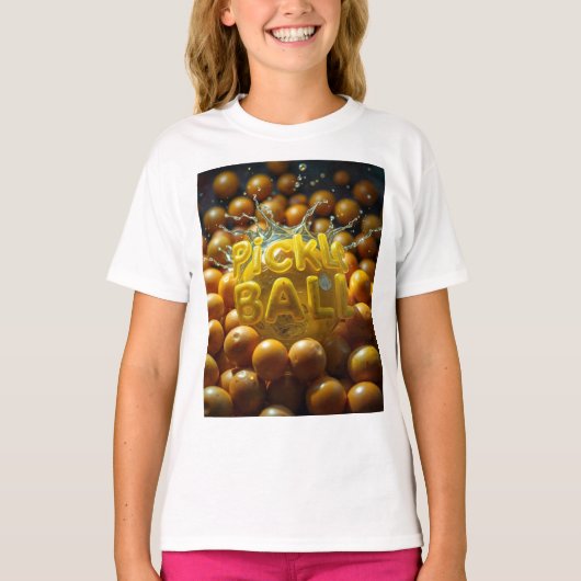 ピックルボール デザイン Tシャツ (正面)