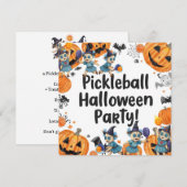 ピックルボール・ハロウィンパーティー セーブザデート (正面/裏面)