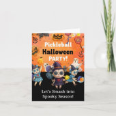 ピックルボール・ハロウィンパーティー 招待状 (正面)