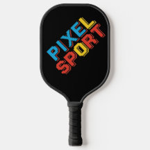 ピックルボール パドル ピクセル スポーツ バッグ | レトロ ゲーマー向け