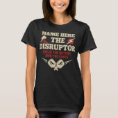 ピックルボール パーソナライズドネーム THE DISRUPTOR Tシャツ (正面)