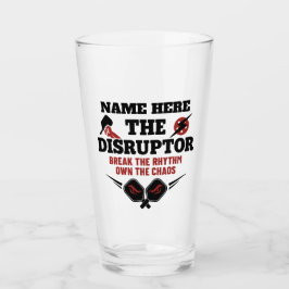 ピックルボール パーソナライズド ネーム The Disruptor ビール タンブラーグラス