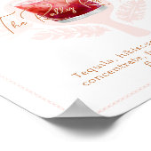 ピックルボール ブライダルシャワー 水彩 Cocktail Drink ポスター (角)