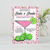 ピックルボール・ブライダルシャワー Dinks & Drinks 写真 招待状 (スタンド正面)