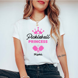 ピックルボール プリンセス ピンク 名入れ Tシャツ