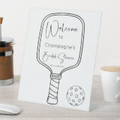 ピックルボール＆プロセッコのブライズシャワー歓迎 台座サイン (インサイチュ)