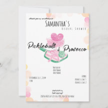 ピックルボール&プロセッコレトロカップルズブライダルシャワー