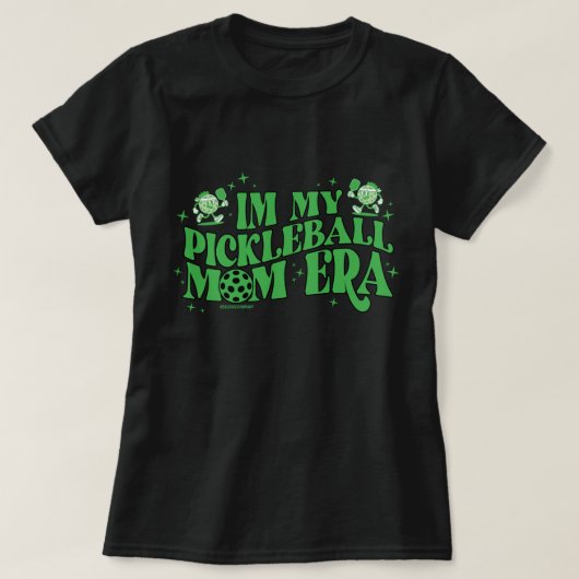 ピックルボール・ママ時代の女性用Tシャツ Tシャツ (デザイン正面)