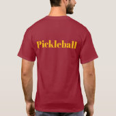 ピックルボール マロン Tシャツ (裏面)