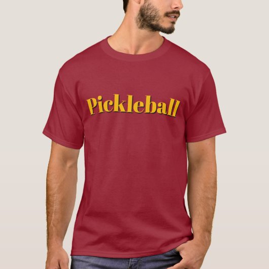 ピックルボール マロン Tシャツ (正面)
