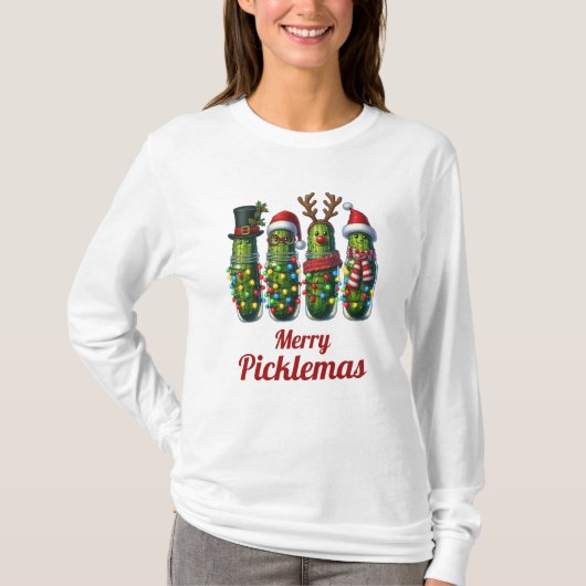 ピックルボール メリー・ピックルマス Tシャツ (正面)