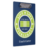 ピックルボール：ライブ，愛，漬け物，カスタム文字    クリップボード (右)