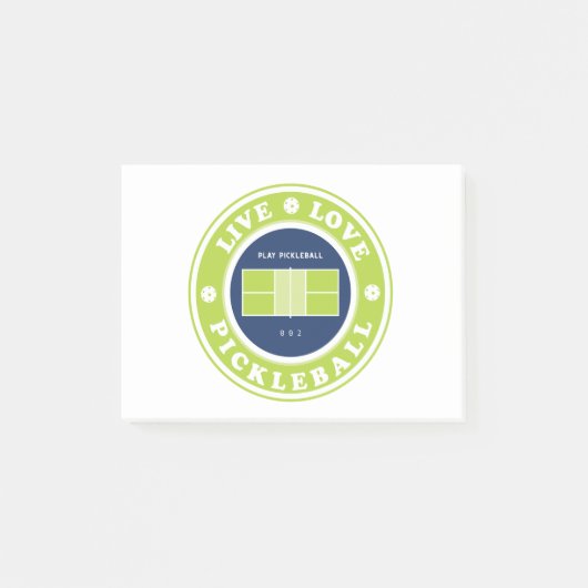 ピックルボール：人生の選り好み ポストイット (正面)