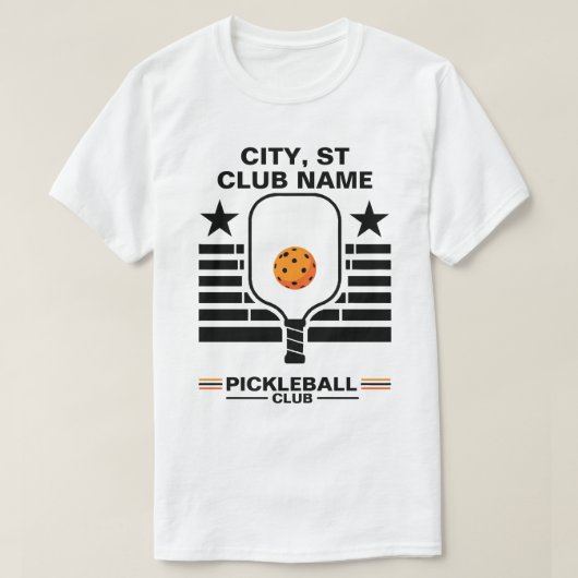 ピックルボール 名前入り ピックルボール Tシャツ (デザイン正面)