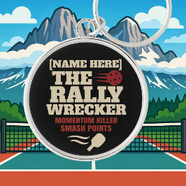 ピックルボール 名前入り THE RALLY WRECKER キーホルダー